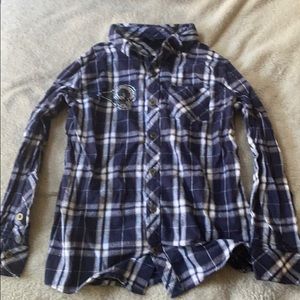 Girls youth large Rams flannel